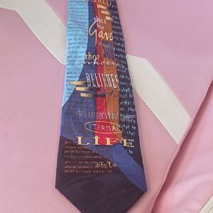 Inspirational Blue and Red Tie